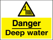 Deep Water warning sign